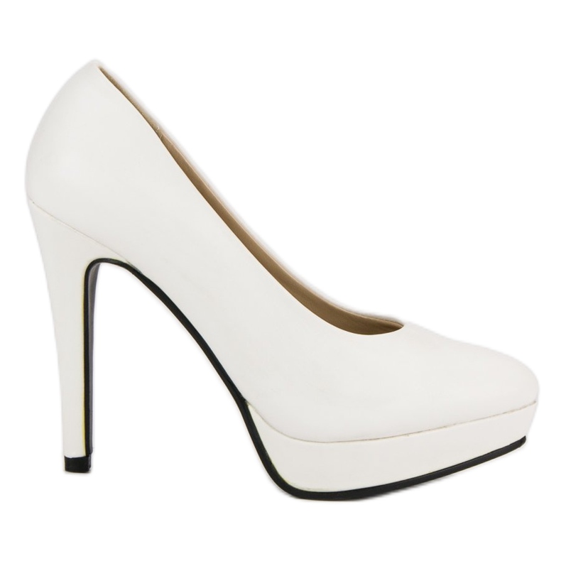 J. Star Talons hauts sexy sur la plateforme blanche