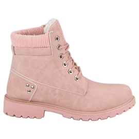 Bottes isolées roses Bottes isolées roses