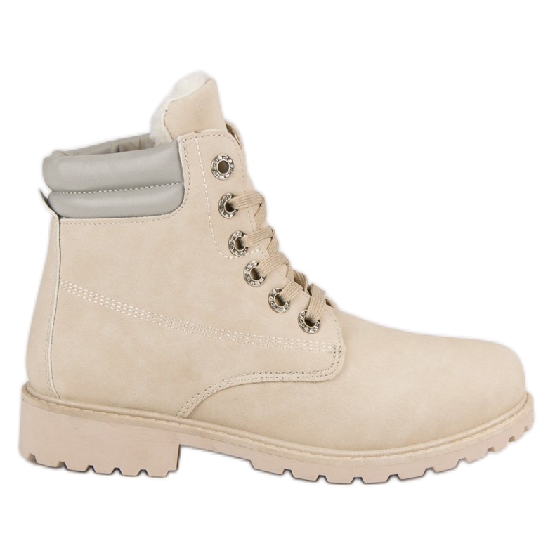 Bestelle Bottes chaudes beiges