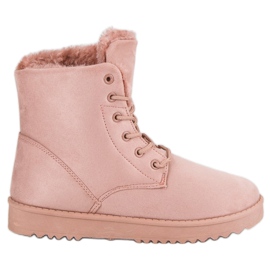 Forever Folie Chaussures en daim chaudes rose