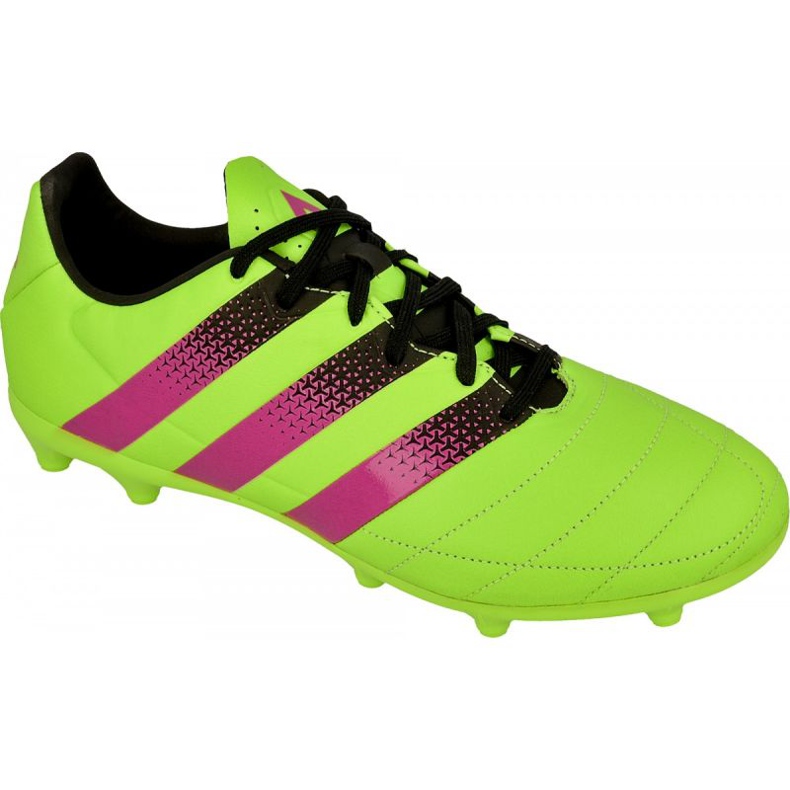 Chaussures de football Adidas Ace 16.3 FG / AG M Cuir AF5162 vert vert