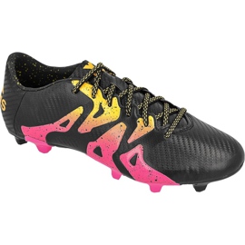 Chaussures de foot Adidas X 15.3 FG / AG M S74633 noir noir