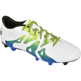 Chaussures de foot Adidas X 15.3 FG / AG M S74635 blanc blanc