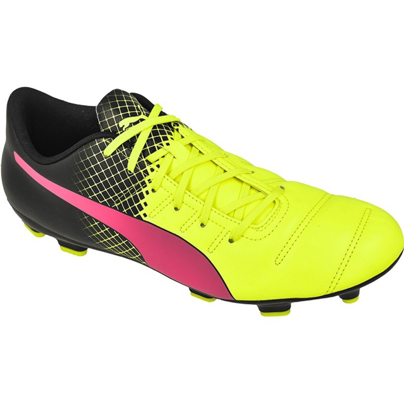 Chaussures de football Puma evoPOWER 4.3 Fg Tricks M 10358501 multicolore jaune