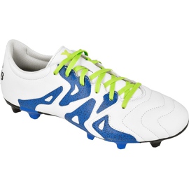 Chaussures de football Adidas X 15.3 FG / AG M Cuir S74641 blanc