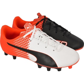 Chaussures de foot Puma evoSPEED 5.5 Tricks Fg Jr 10362903 multicolore rouge