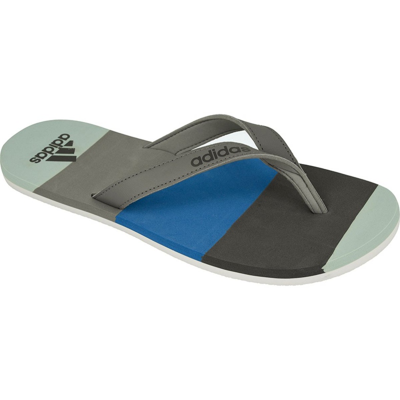 Chaussons Adidas Eezay Striped M BA8809 bleu gris Chaussons Adidas Eezay Striped M BA8809 bleu gris