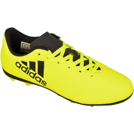 Chaussures de foot Adidas X 17.4 FxG Jr S82404 jaune Chaussures de foot Adidas X 17.4 FxG Jr S82404 jaune