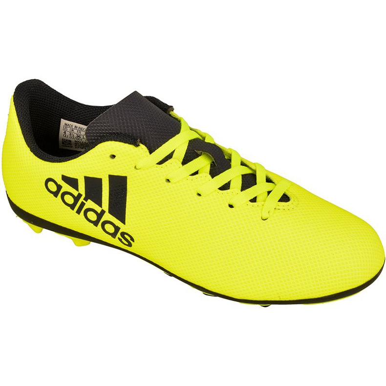 Chaussures de foot Adidas X 17.4 FxG Jr S82404 jaune