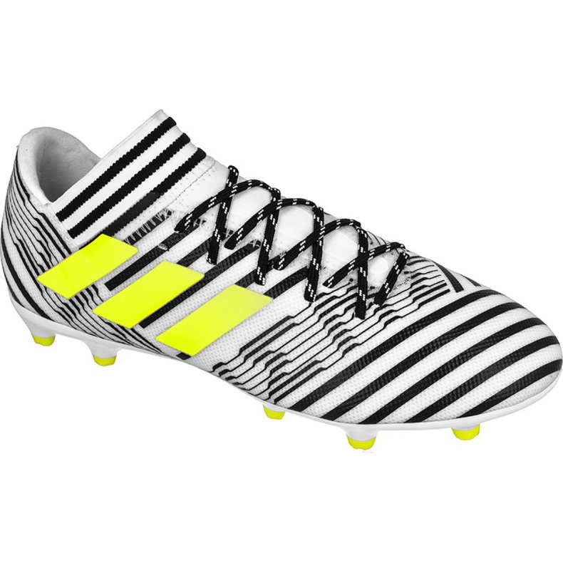 Chaussures de football Adidas Nemeziz 17.3 Fg M S80599 multicolore blanche