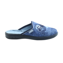 Befado chaussures pour enfants pantoufles 707Y396 bleu marine bleu