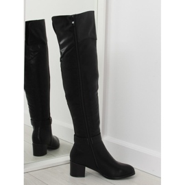 Noir SG-200 Bottines noires à talons hauts