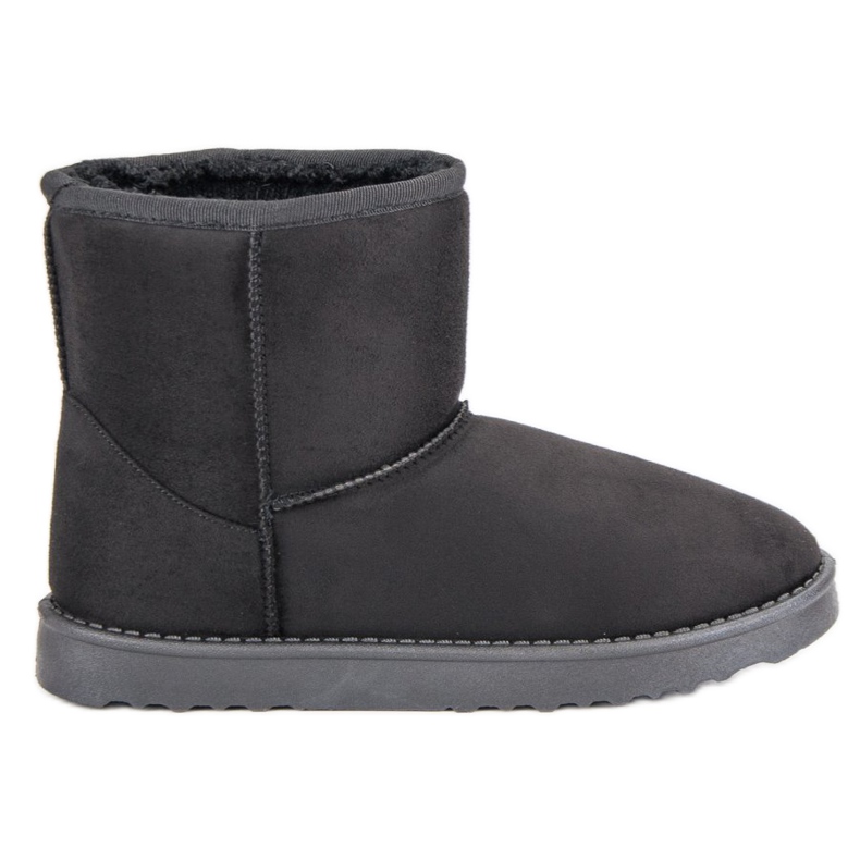 Bottes de neige en daim le noir