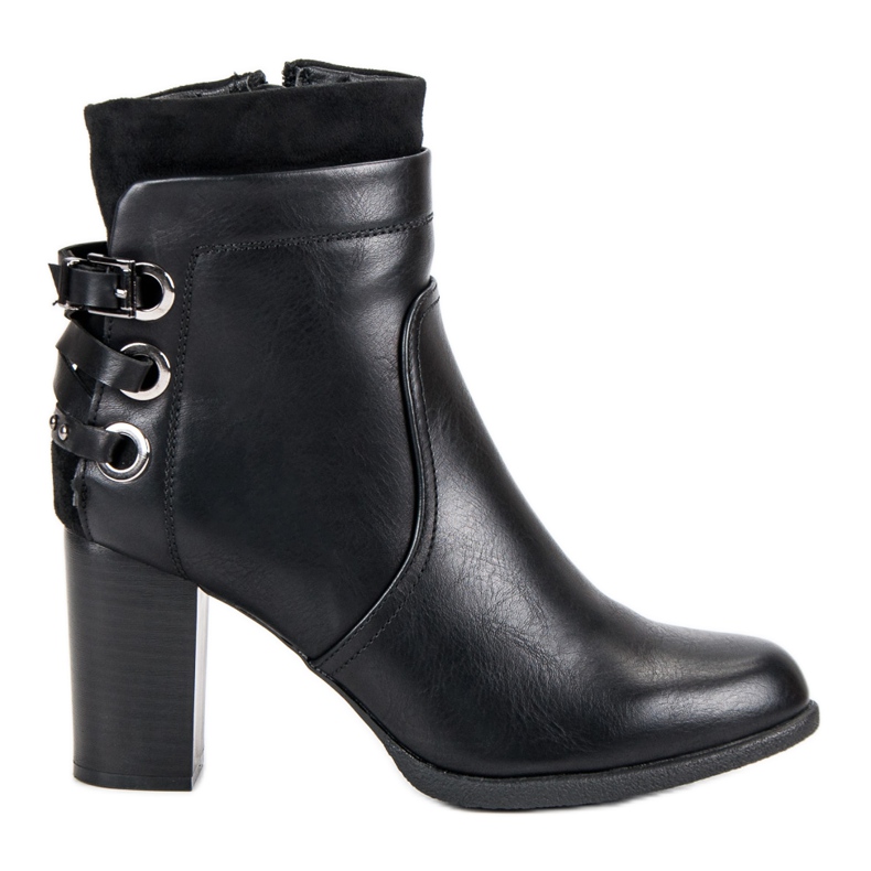 Super Mode Bottes élégantes sur un poteau le noir