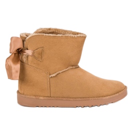Bottes de neige avec tige enroulable brun