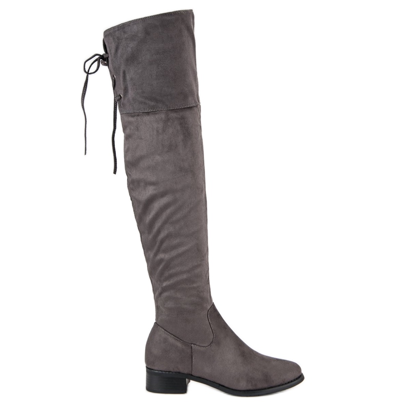 Queen Vivi Cuissardes en daim gris