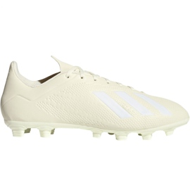 Chaussures de foot Adidas X 18.4 Fg M DB2187 beige blanc
