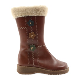Zawadka Boots fille avec fourrure Zawatka marron brun Zawadka Boots fille avec fourrure Zawatka marron brun