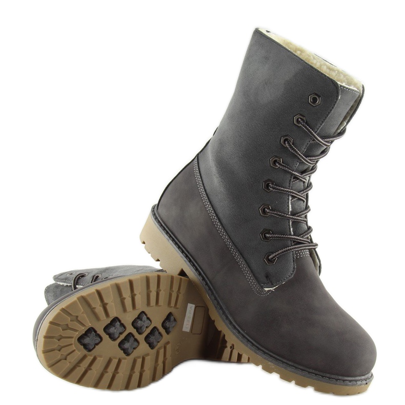 Bottes en bois gris travailleur 1123-PA Gris