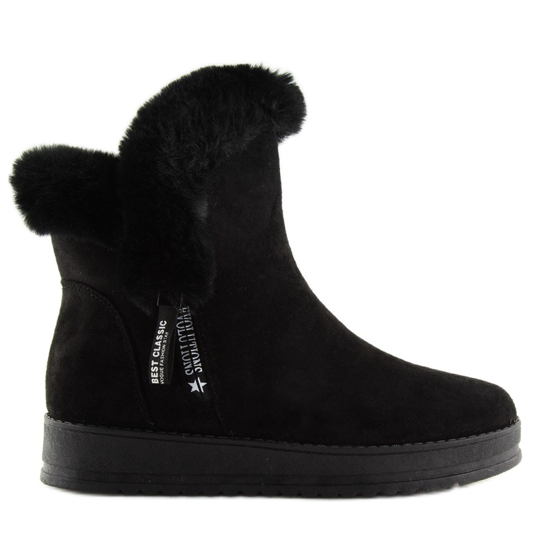 Bottes de neige chaudes noires MZ-75 Black le noir