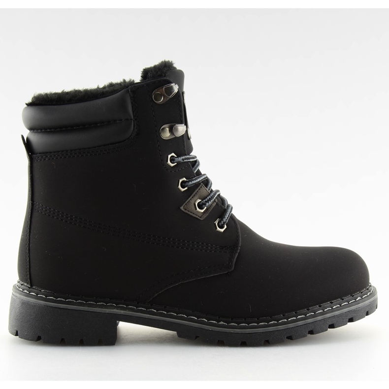 Bottes en bois isolées noires BB2022-KB Noir le noir