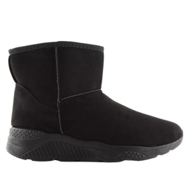 Bottes de neige pour femmes noires D009 Noir