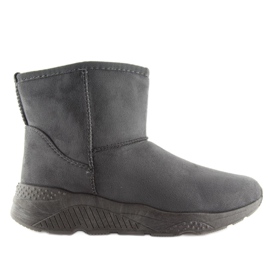 Gris Bottes de neige femme grises D009 Gris