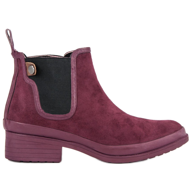 Kylie Bottines Chelsea boots rouge