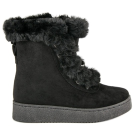 Bottes d'hiver chaudes noir