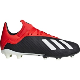 Chaussures de foot Adidas X 18.3 Fg Jr BB9370 noir noir
