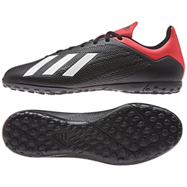 Chaussures de foot Adidas X 18.4 Tf M BB9412 noir noir