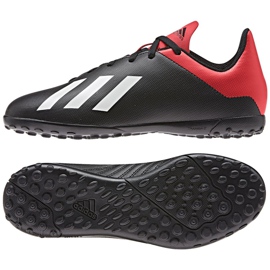 Chaussures de foot Adidas X 18.4 Tf Jr BB9416 noir noir