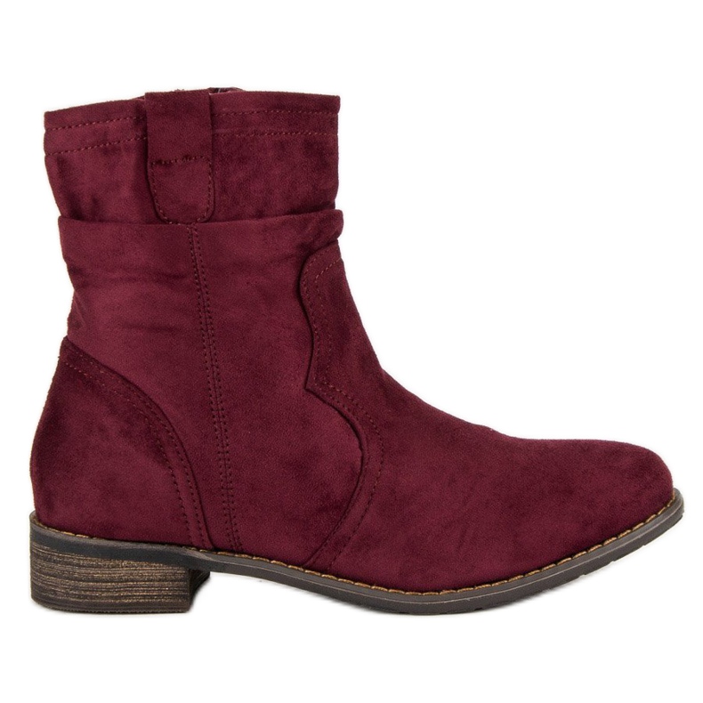 Nio Nio Bottes bordeaux rouge