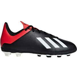 Chaussures de foot Adidas X 18.4 FxG Jr BB9378 noir noir