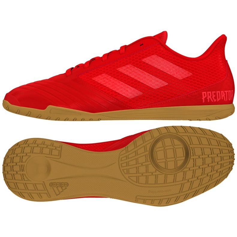 Chaussures indoor adidas Predator 19.4 In Sala M D97976 multicolore rouge
