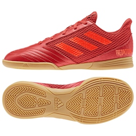 Chaussures indoor adidas Predator 19.4 In Sala Jr CM8552 multicolore rouge
