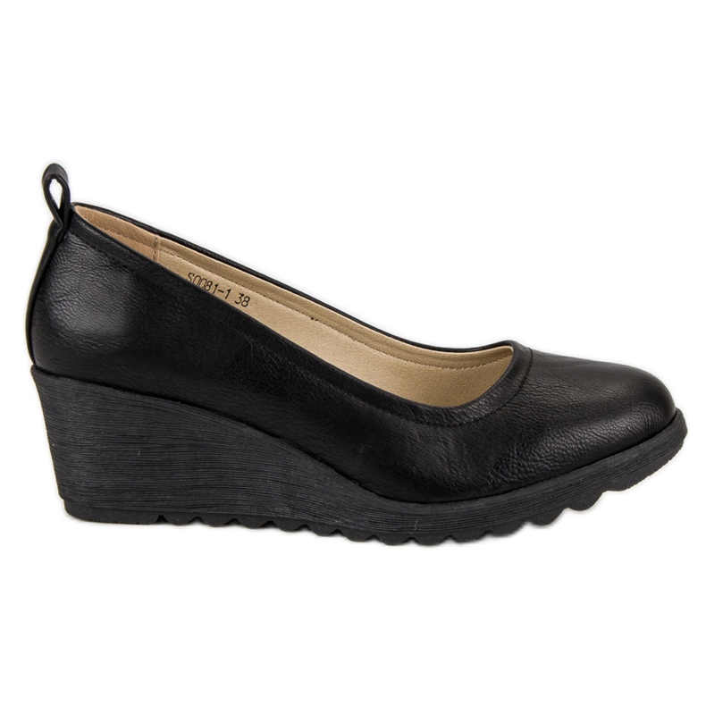 J. Star Escarpins compensés noirs le noir J. Star Escarpins compensés noirs le noir