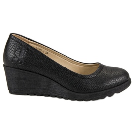 J. Star Pompes compensées noir