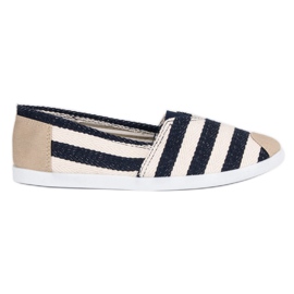 Comer Slipons rayés blanc brun multicolore