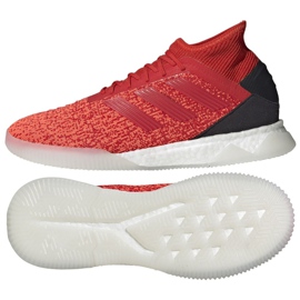 Chaussures indoor adidas Predator 19.1 Tr M D98057 multicolore rouge Chaussures indoor adidas Predator 19.1 Tr M D98057 multicolore rouge