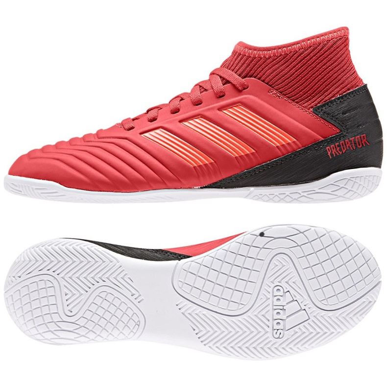 Chaussures indoor adidas Predator 19.3 In Jr CM8544 rouge rouge