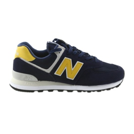 New Balance ML574SMB PIGMENT AVEC LAITON jaune bleu marine