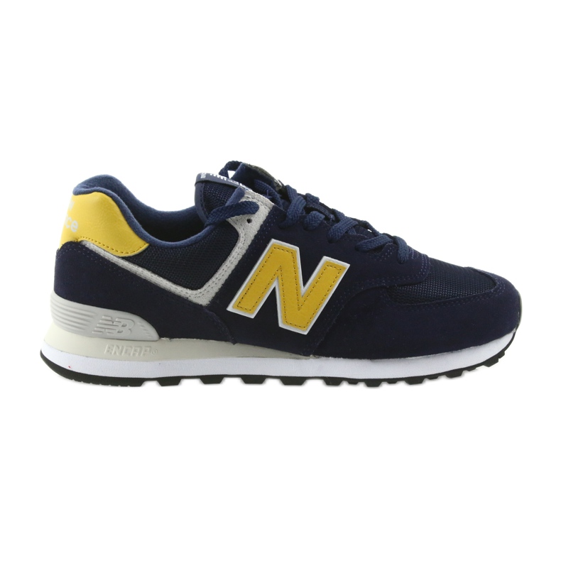 New Balance ML574SMB PIGMENT AVEC LAITON jaune bleu marin