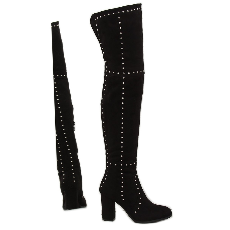 Bottines noires à talons NC221 Noir le noir