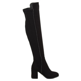 Bottines à talons noires 0-278 Noir le noir