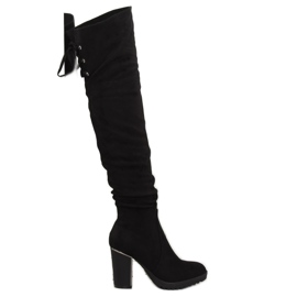 Bottines noires à talons 1137-GG Noir