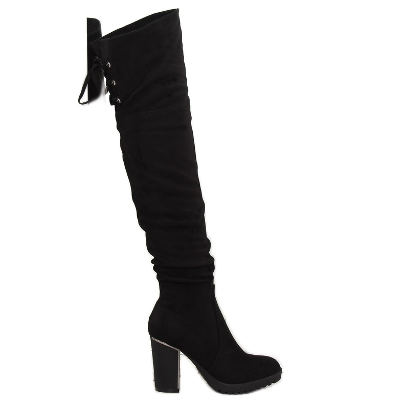 Bottines noires à talons 1137-GG Noir le noir