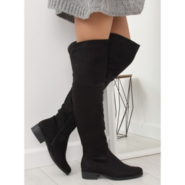 Bottes de mousquetaire noires 7535-PG Noir
