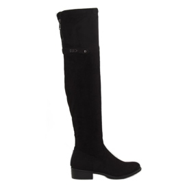 Bottes Mousquetaires Noires 7531-PG Noir le noir Bottes Mousquetaires Noires 7531-PG Noir le noir