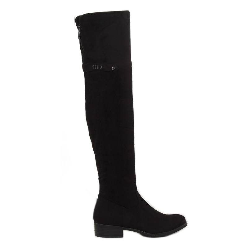 Bottes Mousquetaires Noires 7531-PG Noir le noir Bottes Mousquetaires Noires 7531-PG Noir le noir